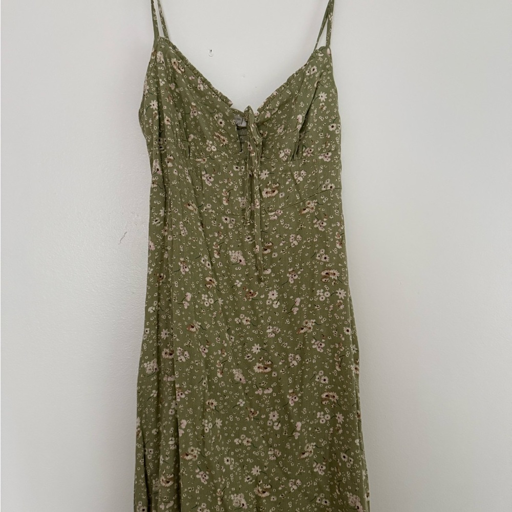 Macy's Green Floral Mini Dress